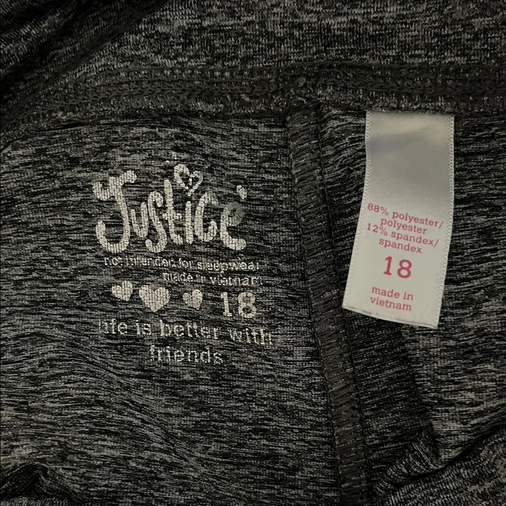 Justice Gray Girls Leggings